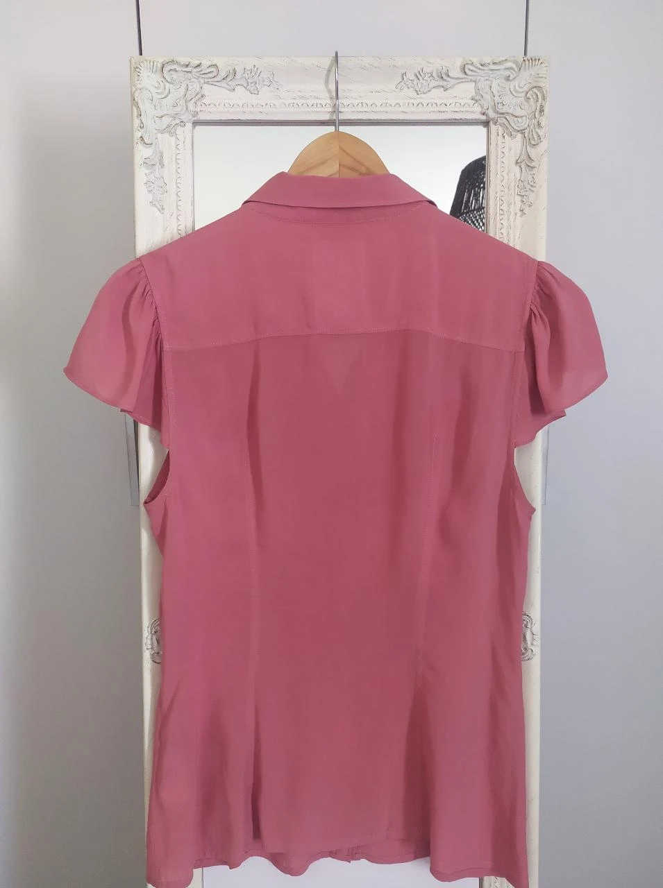Blusa Feminina Replay Dusty Rose Sem Mangas de Viscose com Babado P – photo 9